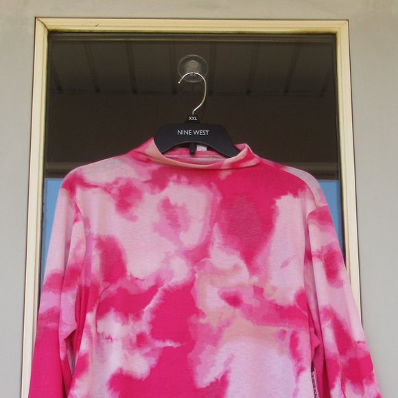 Relisted Nine West stretch tie dye print top size XXL - Picture 5 of 13